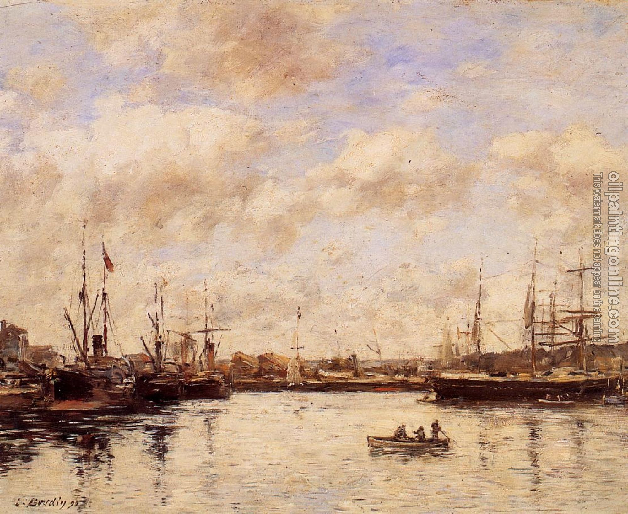 Boudin, Eugene - Le Havre, a Basin